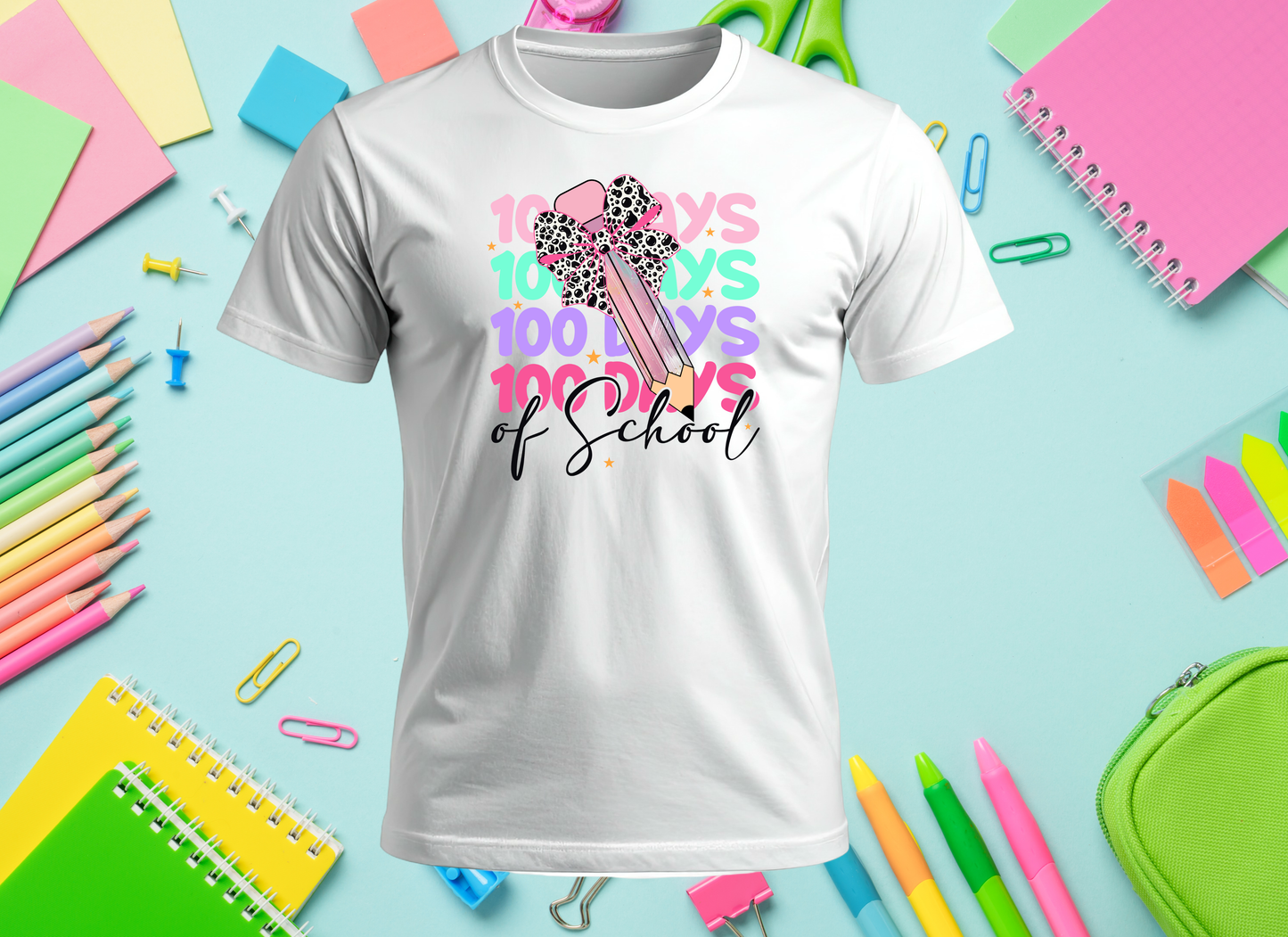 Pencil 100 Days of School Youth Shirt
